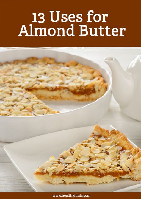 13 Everyday Uses for Almond Butter - Healthy Hints Almond Butter Snacks, Almond Butter Recipes, Frozen Chocolate, Quick Snack, Healthy Recipe Videos, Supper Recipes, Breakfast Bars, Apple Butter, Camping Food