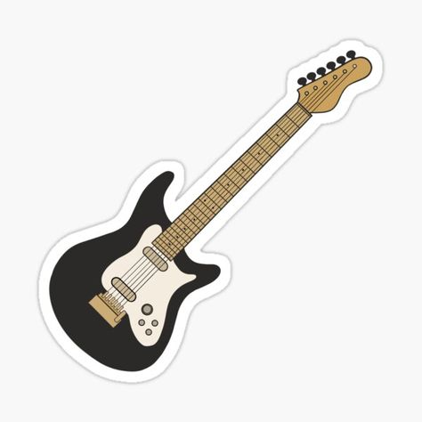 Millions of unique designs by independent artists. Find your thing. Electric Guitar Sticker Aesthetic, Stickers Png Aesthetic, Guitar Drawing, Diy Photo Book, Guitar Stickers, Electric Guitar Design, Making Stickers, Leather Varsity Jackets, Png Aesthetic