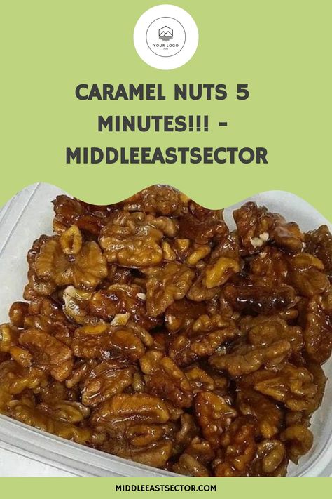 Caramel nuts 5 minutes!!! - middleeastsector https://middleeastsector.com/caramel-nuts-5-minutes/ 5 Minute Caramel Pecans, Caramel Nuts Recipe, Candied Nuts Recipe, Nuts Recipes, Mini Christmas Cakes, Mini Chocolate Cake, Caramel Coat, Recipes Cookies, Baking Recipes Cookies