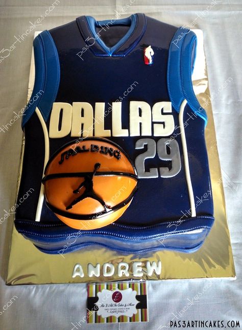 Ja Morant Birthday Cake, Dallas Mavericks Cake, Nba Themed Cake, Mavericks Wallpaper, Jersey Cake Basketball, Texans Cake, Dallas Mavericks Bedroom, Dallas Basketball, Ball Birthday Parties