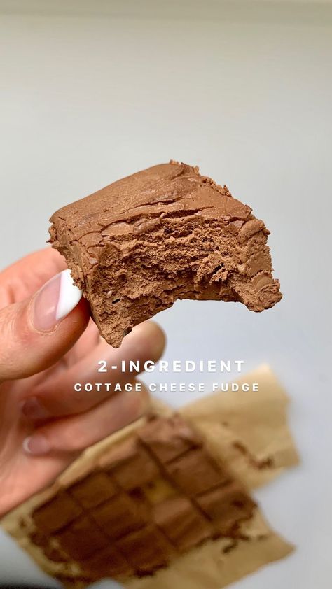 FOLLOW👉🏼 @lilsipper for more easy to digest recipes like these 2-INGREDIENT COTTAGE CHEESE FUDGE SQUARES! Don’t knock it ‘til you try it!… | Instagram Yogurt Fudge, Cottage Cheese Fudge, Cheese Fudge Recipe, Fudge Squares, Cheese Fudge, Sugar Free Fudge, Healthy Fudge, Chocolate Ingredients, Inflammation Recipes