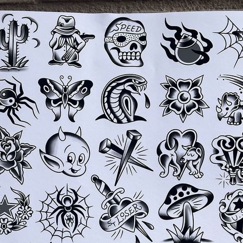 SAINT LOSER TATTOOS on Instagram: "✨FLASH SPECIAL✨
I'll be tattooing these designs for $150ea Black n Grey 
All month long, schedule an appt or just walk in! 

Changes or color will be upcharged. Thank you!" Loser Tattoos, Tattoo Black, Black Tattoos, Walk In, Tatting, Black And Grey, Flash, Thank You, Tattoos