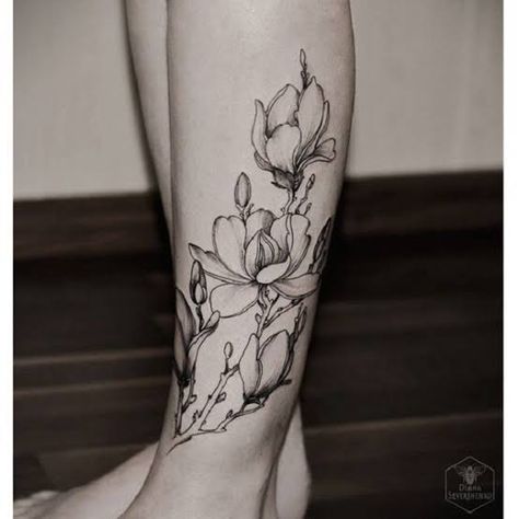 Bloom Tattoo, Water Lily Tattoos, Purple Tattoos, Magnolia Tattoo, Japanese Flower Tattoo, Chrysanthemum Tattoo, Flower Wrist Tattoos, Tattoos For Women Flowers, Lily Tattoo