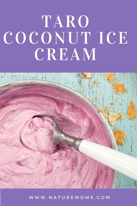 Taro Ice Cream Recipe, How To Clean Upholstery, Coconut Ice Cream Recipe, Taro Recipes, Unique Ice Cream Flavors, Coconut Ice Cream Recipes, Taro Root, Clean Upholstery, Cleaning Baseboards