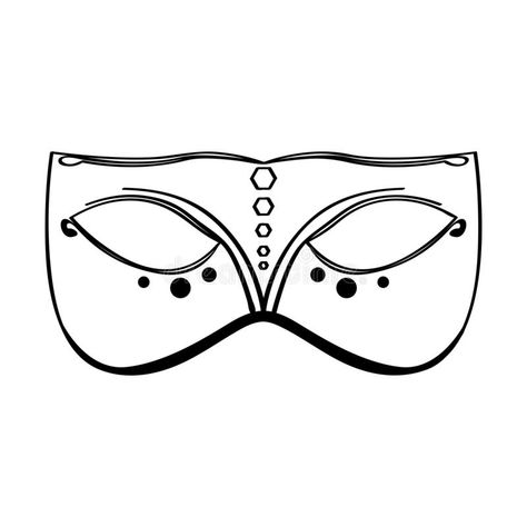 Outline of a mardi gras mask. Vector illustration design , #AD, #gras, #mardi, #Outline, #mask, #design #ad Mardi Gras Masks, Mask Drawing, Mardi Gras Mask, Vector Illustration Design, Party Celebration, Design Ad, Mask Design, Mardi Gras, Design Illustration