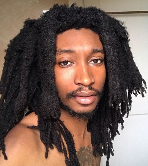 Locs Men, Free Form Locs, Freeform Dreads, Freeform Locs, Hair Like Wool, Black Hair Inspiration, Dreadlock Hairstyles For Men, Beautiful Dreadlocks, Tight Curls