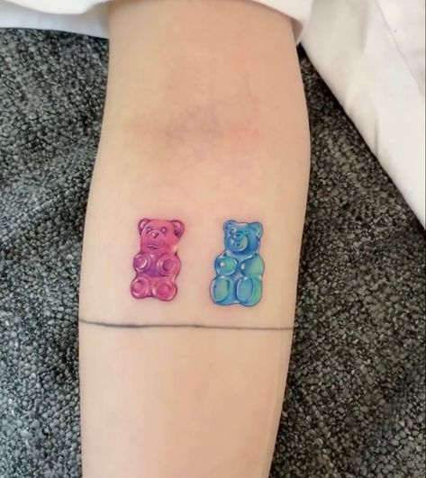 Superior Tattoo, Outdoor Tattoo, Twin Tattoos, Pink Tattoo, Tattoo Aesthetic, Explore Tattoo, Bear Tattoos, Skeleton Tattoos, Bear Tattoo