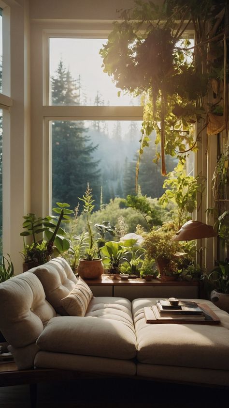 Discover stunning Nature Living Spaces inspiration Get cozy decor ideas for your home with luxurious interior designs Find classy Scandinavian center table design inspiration Experience the perfect blend of comfort and style Cozy At Home Aesthetic, Forest Home Aesthetic, Center Table Design, Cozy Decor Ideas, Cozy Nature, Living Space Ideas, Nature Living, Inspiring Nature, Living Space Decor