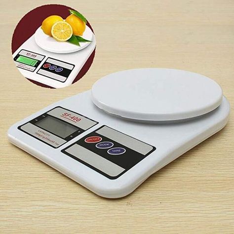 Take the weight of the liquid or powder separately
It ensures accurate weighing even in high humidity areas as its splash-proof design and the digital kitchen scale is battery operated, easy to use, do not hesitate, hurry up and buy one for your home
Dimensions: ( 9.65x 6.7 x1.38)in/ (24.5 x 17 x 3.5)cm (L x W x H), accuracy resolution: 1g, 0.1oz
Min weight: 1g/ 0.0353oz. Max weight: 10000g/ 353oz
power : 1.5 V X 2 AA battery 
Maximum Weighing Capacity: 10000gm ; Low Digital Weighing Scale, Food Scales, Kitchen Electronics, Digital Kitchen Scales, Scale Design, Weighing Scale, Kitchen Scale, Black Olive, Food Quality