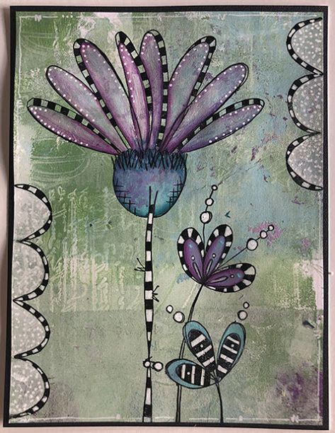 PaperArtsy: NEW PaperArtsy Products: August 2019 {Fresco Finish Chalk Acrylics} with Leandra Fodder Art, Doodling Ideas, White Sharpie, Doodle Flowers, Glue Art, Paper Artsy, Zen Tangle, Wood Ceramic, Art Things