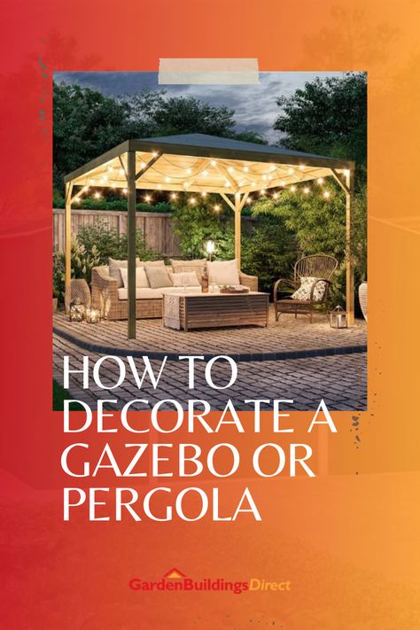 How to Decorate a Gazebo or Pergola Pub Sheds, Gazebo Pergola, Garden Bar, Cool Ideas, How To Decorate, Decoration Ideas, Gazebo, Pergola, Shed