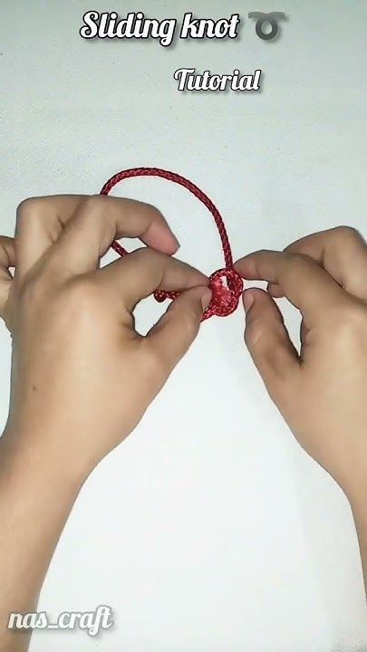 End Knots For Bracelets, Knots For Bracelets, Easy Sliding Knot, Sliding Knot Tutorial, Diy Bracelet Tutorial, Knots Jewelry, Knot Tutorial, Diy Braided Bracelet, Knots Tutorial