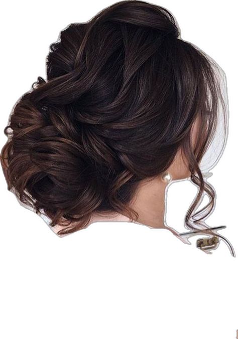 elstile wedding hairstyles low updo with loose curls dark hair elstilespb Dark Brown Hair Updo, Wedding Hairstyles Low Updo, Brown Hair Updo, Low Updo, Wedding Forward, Hair Updo, Loose Curls, Dark Brown Hair, Wedding Fashion