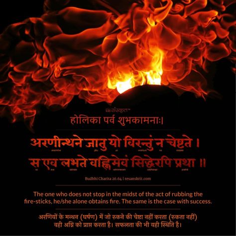 Holika Dahan Quotes In Hindi, Sanskrit Sayings, Happy Holi Quotes, Holika Dahan, Bhagwat Geeta, Geeta Quotes, Sanskrit Language, Holi Images, Holi Wishes