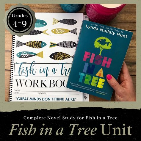 Fish In A Tree Novel Study, Fish In A Tree Activities, Fish In A Tree Book, Fish Unit Study, Compare Contrast Activities, Fish In A Tree, Rubrics For Projects, Superhero Teacher, Montessori Language