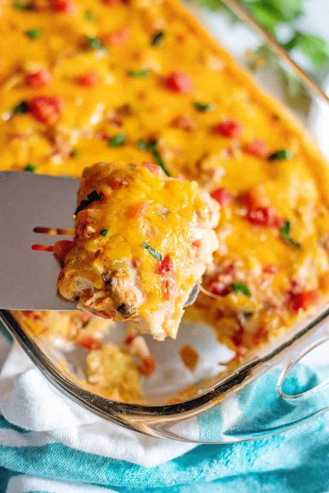 Texas Ranch Casserole, King Ranch Casserole With Beef, Texas King Ranch Chicken Casserole, Easy King Ranch Chicken, Traditional Dinners, Firehouse Recipes, Ranch Chicken Recipe, King Ranch Casserole, Best Chicken Casserole