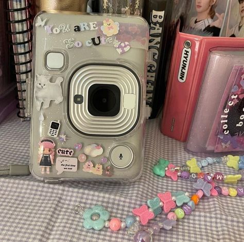 Instax Liplay Aesthetic, Instax Mini Liplay Aesthetic, Instax Mini Liplay, Camera Decor, Grunge Pictures, Instax Camera, Cute Camera, Retro Gadgets, Old Cameras