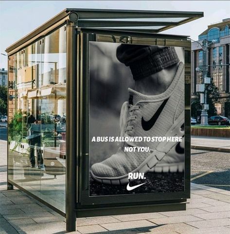 Nike Bus stop run commercial Bus Stop Advertising, Bus Stop, Keep In Touch, Advertising Design, Ad Design, Branding Design, Career, Branding, Marketing