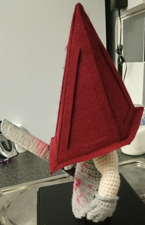 Silent hill Red pyramid head amigurumi doll made and uploaded by Anaseed Red Pyramid, Pyramid Head, Silent Hill, Amigurumi Doll, Crochet Ideas, Pyramid, Crochet Amigurumi, Amigurumi, Dolls