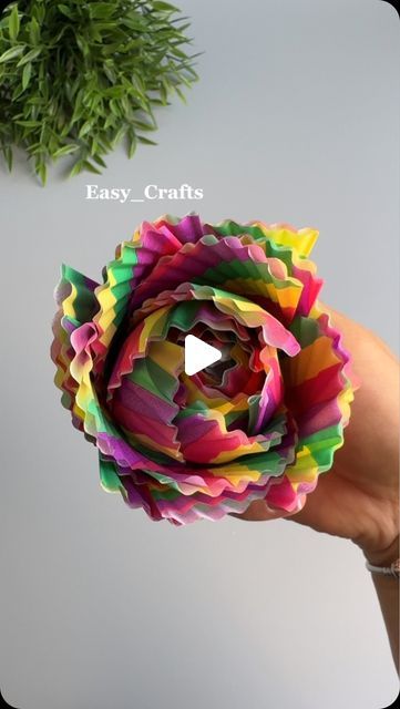 Easy_Crafts on Instagram: "Easy Crafts Ideas" Birthday Paper Crafts, Birthday Paper, Paper Liner, Paper Cupcake, Diy Coffee, September 16, Crafts Ideas, Floral Decor, Decor Crafts