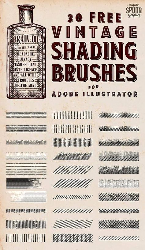 30 Vintage Shading Brushes for Adobe Illustrator Illustrator brushes #illustratorbrushes brushes #brushes brush #brush free brushes #freebrushes freebrush #freebrush #procreate 4.21 Illustrator Brushes Free, Halftone Shading, Adobe Illustrator Brushes, Free Procreate Brushes, Photoshop Drawing, Shading Brush, Photoshop Brushes Free, Free Brushes, Illustrator Brushes