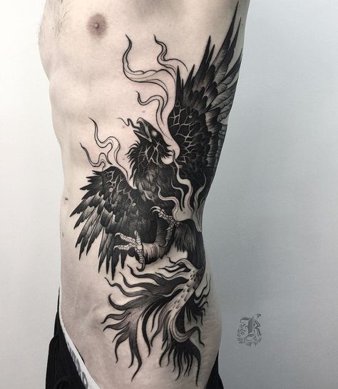 Tattoo Composition, Rib Tattoos For Guys, Black And Grey Tattoo, Mens Shoulder Tattoo, Sweet Tattoos, Arm Band Tattoo, B Tattoo, Tattoo Project, Phoenix Tattoo