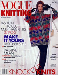 Ravelry: Vogue Knitting, Fall 1991 - patterns Fall Knitting, Modern Knitting, Vogue Knitting, Knitting Magazine, Patterned Cardigans, Cardigan Pattern, Vintage Vogue, Knitting Ideas, International Fashion