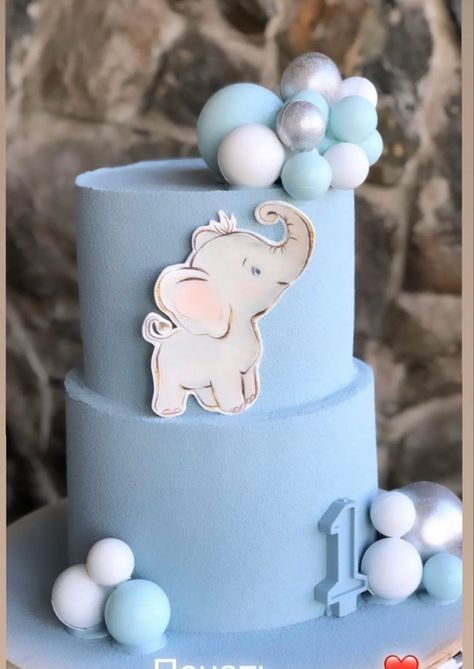 Elephant Theme Cake, Elephant Theme Birthday Party, Elephant Cake Pops, Elephant Cake, Elephant Cakes, Baby Shower Cake Pops, Happy Birthday Cake Images, Baby Shower Cakes For Boys, Baby Boy Cakes