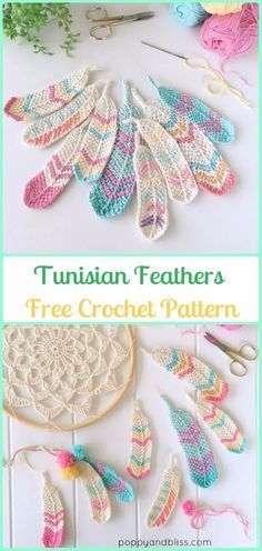 Crochet Dream Catcher, Marque-pages Au Crochet, Dreamcatcher Crochet, Crochet Feather, Hantverk Diy, Crochet Tunisian, Crochet Dreamcatcher, Accessories Crochet, Crochet Mignon