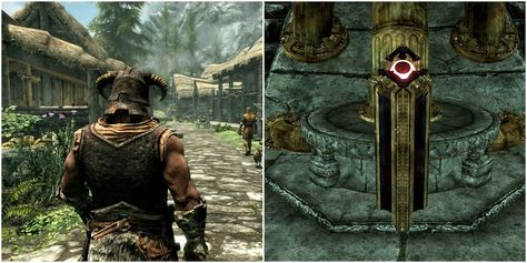 Skyrim: Best Unknown Side Quests (& Where To Find Them) Skyrim Quests, Archery Training, Mythical Dragons, A Night To Remember, Elder Scrolls, Skyrim, Video Game, Siding, Look At