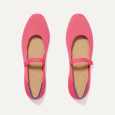 The Square Mary Jane in Soiree Pink | Women's Shoes Pink Mary Janes, Cute Pink Mary Janes For Spring, Pink Low Heel Mary Jane Heels, Pink Mary Jane Low Heels, Light Pink Mary Janes, Mary Jane Flats, Comfortable Flats, Mary Jane Shoes, Bubblegum Pink