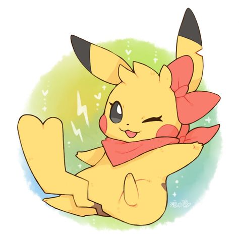 Female Pikachu, Pichu Pikachu Raichu, Pikachu Evolution, Pokemon Shop, Pokemon Eevee Evolutions, Pikachu Art, Oc Pokemon, Pikachu Wallpaper, Minecraft Anime