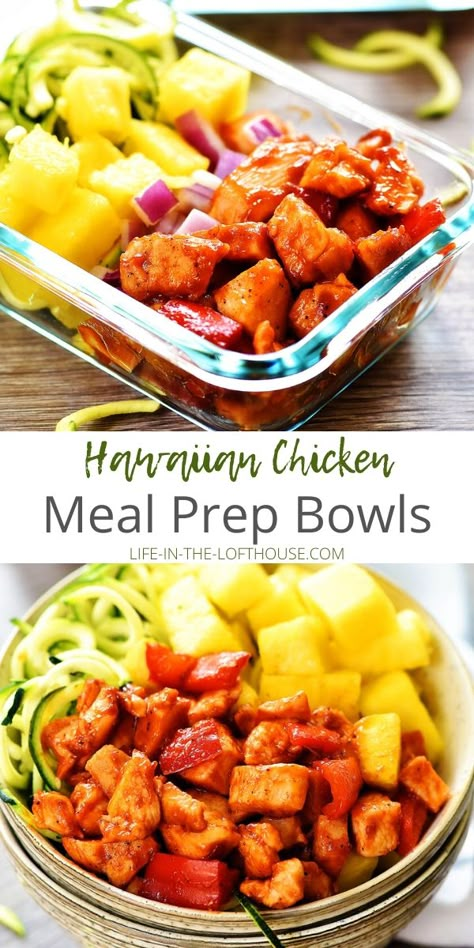 Chicken Bell Pepper, Chicken Meal Prep Bowls, Dinner Recipes Chicken Healthy, Clean Meal Prep, Healthy Dinner Recipes Crockpot, Dinner Recipes For Family Easy, Healthy Lunch Meal Prep, Hawaiian Chicken, Healthy Dinner Recipes For Family