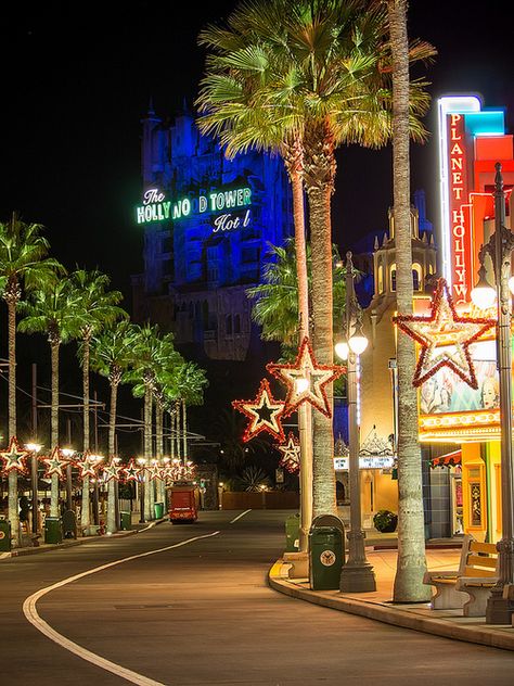 The Hollywood Tower Hotel at @Walt Disney World's Hollywood Studios. #Disney Disney Landscape, Disney Lights, Disney Therapy, Orlando Aesthetic, Disney Nostalgia, Disney World Hollywood Studios, Hollywood Tower Hotel, Hollywood Tower, Disney World Hotels