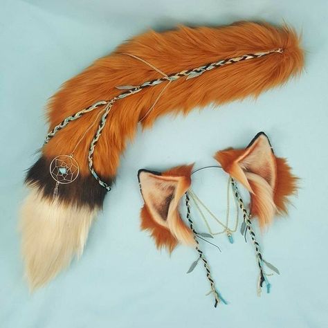 Wolf Ears And Tail, Wolf Ears, Pet Play, Kostum Cosplay, Fox Ears, Animal Costumes, Idee Cosplay, Cat Mask, Kittens Playing