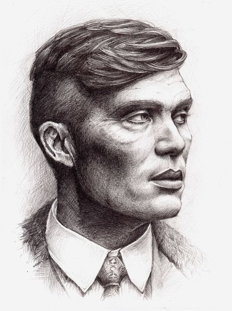 Thomas Shelby Pencil Sketch, Peaky Blinders Drawing Pencil, Thomas Shelby Drawing Pencil, Tomas Shelby Drawing, Thomas Shelby Tattoo Design, Human Portrait Sketch, Tommy Shelby Sketch, Peaky Blinders Sketch, Tommy Shelby Drawing