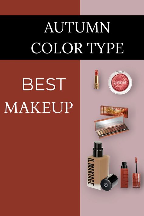 Autumn Makeup Colors Makeup For Autumn, Deep Autumn Makeup, Soft Autumn Makeup, Clinique Blush, Soft Autumn Color Palette, Autumn Skin, Autumn Makeup, Lipstick Palette, Top Makeup