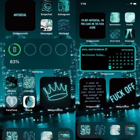 Dark teal aesthetic for ios 14 Dark Teal Aesthetic, Teal Wallpaper Iphone, Teal Aesthetic, Wallpaper Widget, Teal Wallpaper, How To Apologize, Dark Teal, Camera Photo, Wallpaper Iphone