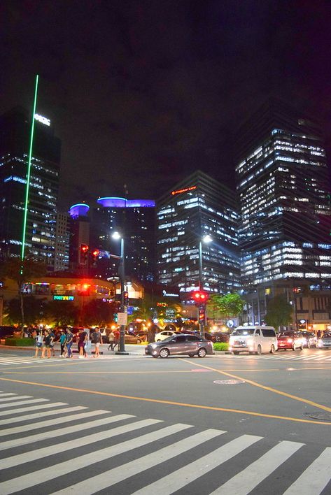 Bgc Taguig Night Aesthetic, Taguig City Aesthetic, Bgc Taguig Photography, Bgc Taguig Night, Manila Aesthetic Night, Bgc Taguig, Philippine Army, Philippines Cities, Bonifacio Global City