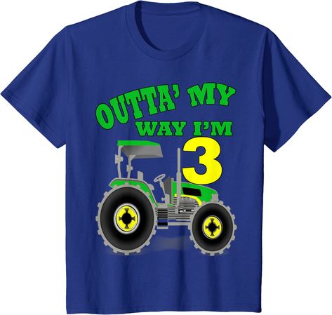 So cute for a farm themed 3 years old Birthday party #birthday #kids #birthdayparty #birthdayideas Tractors For Kids, Tractor Birthday Party, Farm Themed Birthday Party, Farm Tshirt, Old Tractor, Tractor Birthday, Green Tractors, Birthday Boy Shirts, Birthday Party Shirt