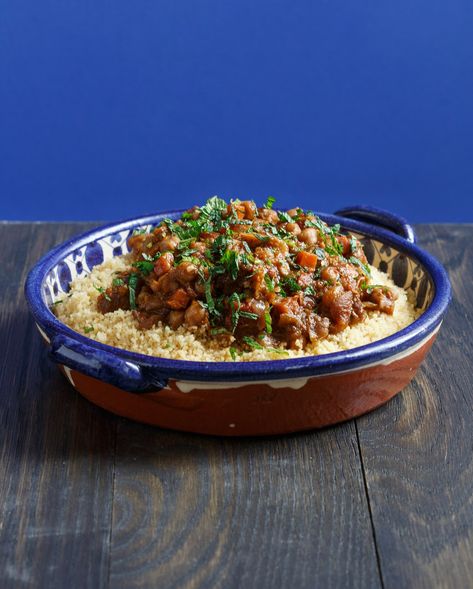 Best Lamb Tagine with Apricots, Figs, and Chickpeas Recipe Lamb Tagine Recipe, Moroccan Lamb Tagine, Lamb Tagine, Chickpeas Recipe, Apricot Recipes, Moroccan Lamb, Moroccan Dishes, Lamb Shoulder, Fig Recipes