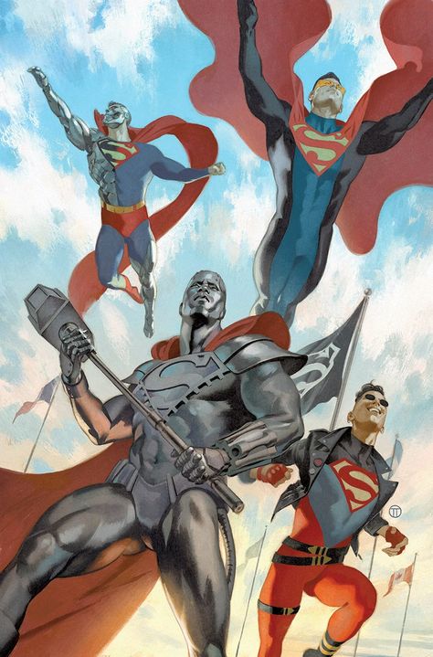 Julian Totino Tedesco, Reign Of The Supermen, Superman Story, Comic Illustrations, Superman Family, Action Comics, Superman Art, Variant Covers, Dc Comics Art