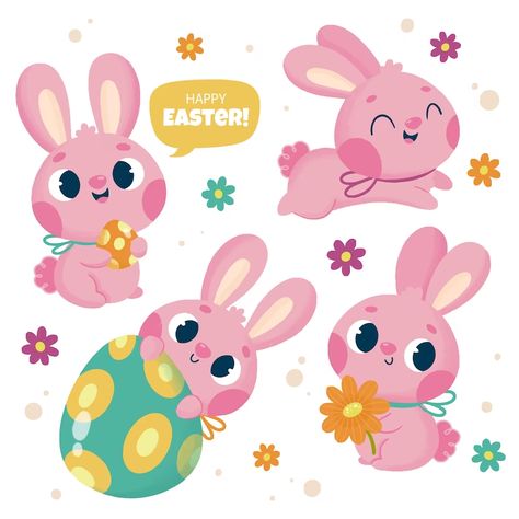 Rabbit Vector, Back To School Special, Easter Clipart, Creation Crafts, Christmas Fonts, Thanksgiving Kids, Bunny Doll, Easter Bunnies