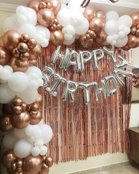 Dekorasi Birthday Party 17, Birthday Decoration For Kids, Theme Balloon Decoration, Debut Decorations, Balloon Decoration For Birthday, Birthday Balloon Decoration, Birthday Decorations At Home, 18th Birthday Decorations, Happy Birthday Decor