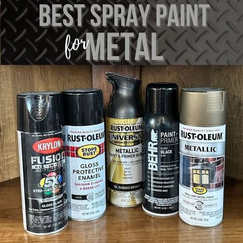 A Ray of Sunlight - Painted Furniture & DIY Best Black Spray Paint For Metal, Best Paint For Metal, Spray Paint For Metal, Painting Metal Outdoor Furniture, Spray Paint Metal, Paint For Metal, How To Paint Metal, Metallic Painted Furniture, Best Spray Paint