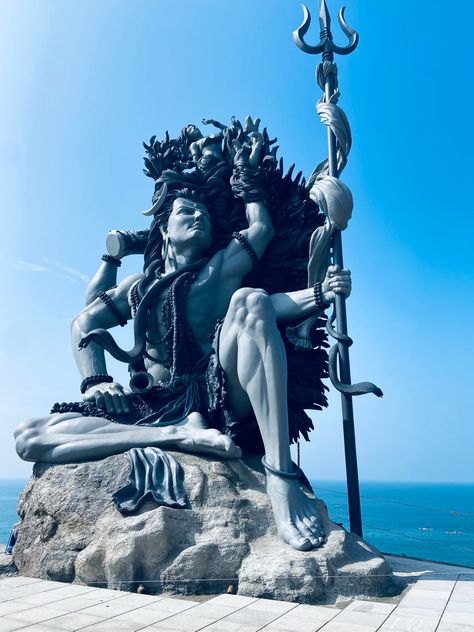 52 ft tall lord shiva statue Azhimala Shiva Hd Wallpaper, Azhimala Shiva, Om Namah Shivaya Mantra, Mahadev Wallpaper, Angry Lord Shiva, Shiva Angry, Shiva Tandav, Shiva Shankara, भगवान शिव