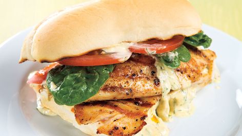 Spice up your fish sandwich with a refreshing lemon-dill spread. 🐟🍋🌿 Tilapia Sandwich Recipes, Healthy Fish Sandwich Recipes, Grilled Fish Sandwich, Tilapia Sandwich, Fish Sandwich Recipes, Grilled Tilapia, Bbq Fish, Family Nutrition, Fresh Dishes