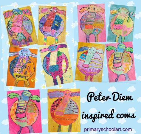 Prep Art Activities, Elementary Rodeo Art Ideas, Farm Art Kindergarten, Western Art Projects For Kids, Farm Art Projects For Kids, Texture Art Lesson, Western Art Projects, Rodeo Ideas, Square One Art