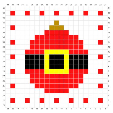 Pixel Art Noel, Christmas Pixel, Crochet Cup Coaster, Crochet Lily, Stitch Ornaments, Christmas Perler Beads, Santa Cross Stitch, Ball Pattern, Coaster Pattern