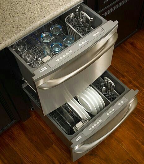 Dishwasher! Double Drawer Dishwasher, Drawer Dishwasher, Art Simple, Home Upgrades, Kitchen Remodel Idea, Küchen Design, Dream Kitchen, تصميم داخلي, My Dream Home